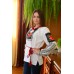 SALE!! Embroidered blouse "Poppies Painting", size M